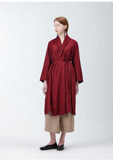 Elegant Longline Open-Front Women’s Jacket Crafted From Premium Breathable Linen Fabric